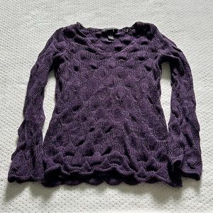 INC Purple Knit Sweater